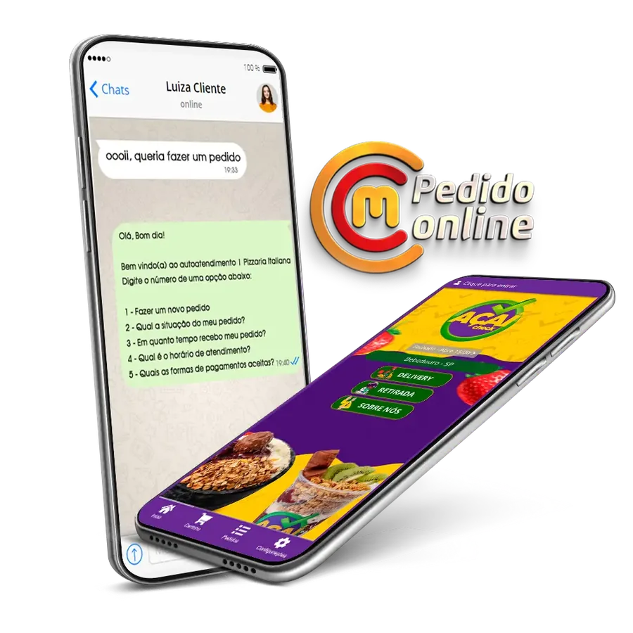 App de delivery com robô de WhatsApp da CCM Pedidos